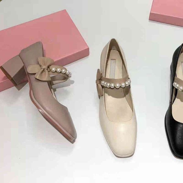 sandals single shoe pearl french medium heel mary jane shoes women's small fragrance spring and summer thick high s, Black
sandals single shoe pearl french medium heel mary jane shoes women's small fragrance spring and summer thick high s, Black