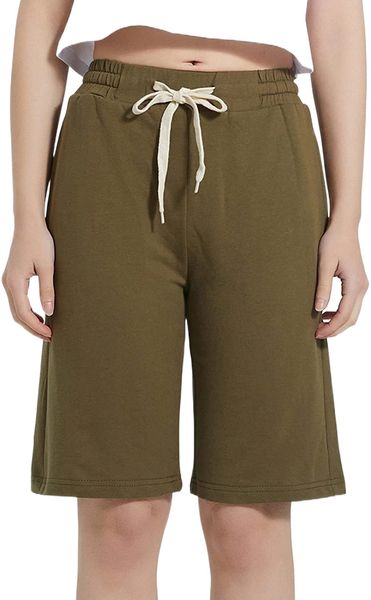 women's comfy casual bermuda shorts elastic waist drawstring loose fit cotton cargo shorts 32bs#, White;black
women's comfy casual bermuda shorts elastic waist drawstring loose fit cotton cargo shorts 32bs#, White;black