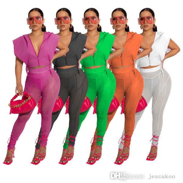 womens designer tracksuits sheer yoga pants outfits summer casual zipper hoodies suit mesh leggings 2 piece sets, Gray
womens designer tracksuits sheer yoga pants outfits summer casual zipper hoodies suit mesh leggings 2 piece sets, Gray