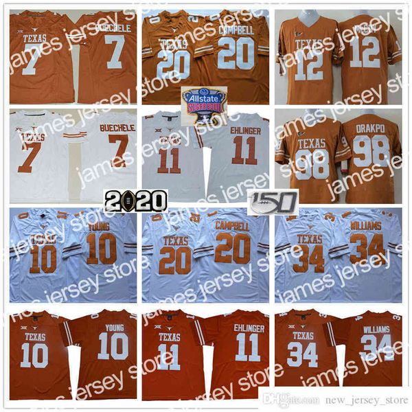 2022 ncaa 150th texas longhorns college football wear 11 sam ehlinger 7 shane buechele 10 vince young 20 earl campbell 34 ricky williams ora, Black
2022 ncaa 150th texas longhorns college football wear 11 sam ehlinger 7 shane buechele 10 vince young 20 earl campbell 34 ricky williams ora, Black