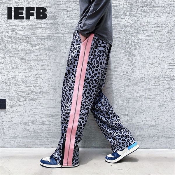 iefb /men's wear niche trendy gray pink leopard print sweapants casual hip hop loose ribbon straight pants couple 9y3871 201130, Black
iefb /men's wear niche trendy gray pink leopard print sweapants casual hip hop loose ribbon straight pants couple 9y3871 201130, Black