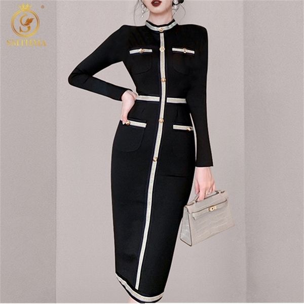 hma women bodycon dress vintage long sleeves slim party fashion female package hip vestidos woman clothing 220803, Black;gray
hma women bodycon dress vintage long sleeves slim party fashion female package hip vestidos woman clothing 220803, Black;gray