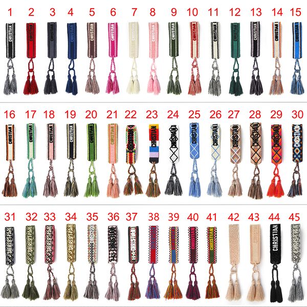 2022 vintage fashion d brand colorful cotton bracelet friendship rope tassel charm christina name logo design embroidery bracelet jewelry su, Golden;silver
2022 vintage fashion d brand colorful cotton bracelet friendship rope tassel charm christina name logo design embroidery bracelet jewelry su, Golden;silver