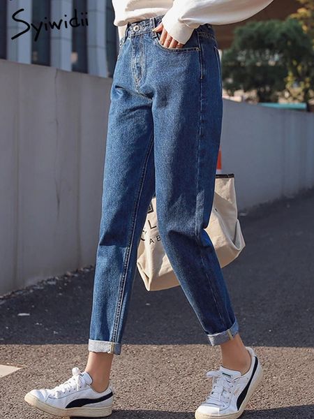 syiwidii high waisted jeans for women clothes fall denim joggers vintage streetwear white black blue harem pants casual 220813
syiwidii high waisted jeans for women clothes fall denim joggers vintage streetwear white black blue harem pants casual 220813