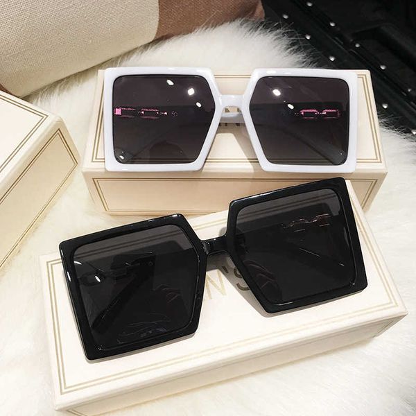 square large frame white women's round big small face fashion polarized sunglasses, White;black
square large frame white women's round big small face fashion polarized sunglasses, White;black