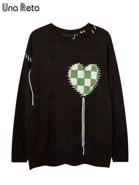 una reta streetwear men sweaters 2022 winter men's clothes knitted long sleeve harajuku pull homme pullovers couple sweater t220802, White;black
una reta streetwear men sweaters 2022 winter men's clothes knitted long sleeve harajuku pull homme pullovers couple sweater t220802, White;black
