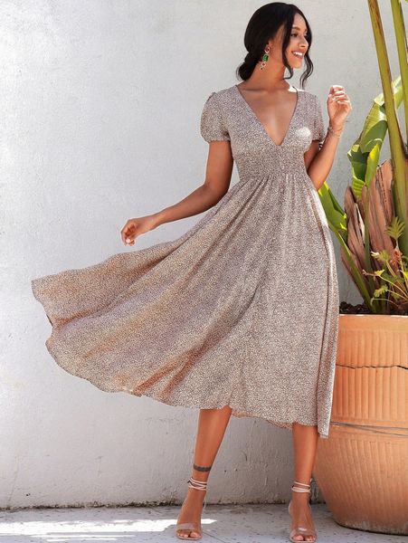 love&lemonade leopard print plunging neck tie cuff dress n4xt#, Black;gray
love&lemonade leopard print plunging neck tie cuff dress n4xt#, Black;gray