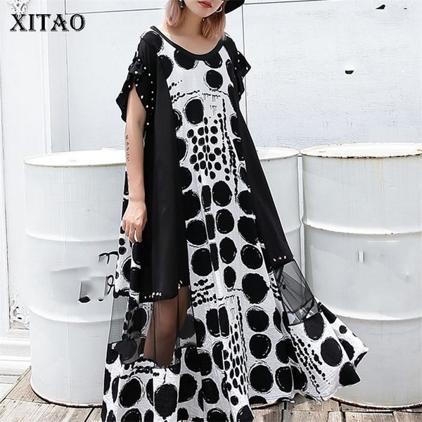 xitao dot splice mesh rivet midi dress for women oversize summer short sleeve women plus size dress fashion dll3570 t200416, Black;gray
xitao dot splice mesh rivet midi dress for women oversize summer short sleeve women plus size dress fashion dll3570 t200416, Black;gray