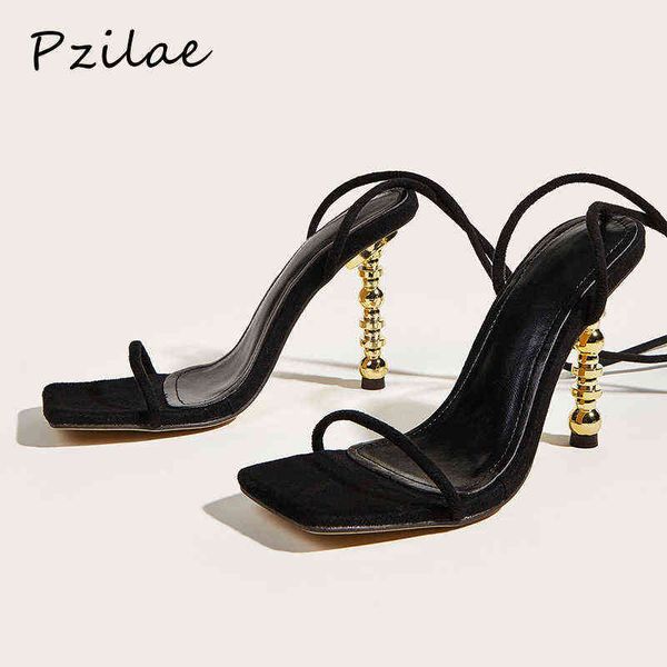 sandals pzilae new summer women square toe lace up gladiator metal high heels party shoes black size 41 220704
sandals pzilae new summer women square toe lace up gladiator metal high heels party shoes black size 41 220704