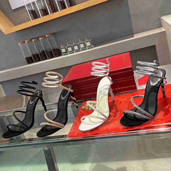 designer spring summer sandals women's dress shoes snake red cleo crystal twining foot ring high heel sandals fashion casual wedding pa, Black
designer spring summer sandals women's dress shoes snake red cleo crystal twining foot ring high heel sandals fashion casual wedding pa, Black