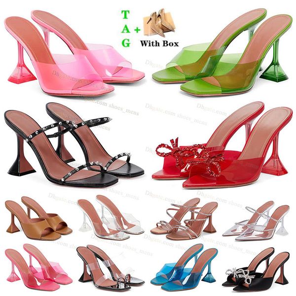 amina muaddia womens high heel sandals luxury crystal designer slippers spool heel heels ladies famous brand transparent soft pvc designer s, Black
amina muaddia womens high heel sandals luxury crystal designer slippers spool heel heels ladies famous brand transparent soft pvc designer s, Black