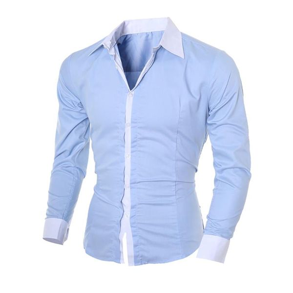 men's casual shirts men button business shirt polyester cotton color matching long sleeves turn-down collar autumn and winter blouse, White;black
men's casual shirts men button business shirt polyester cotton color matching long sleeves turn-down collar autumn and winter blouse, White;black