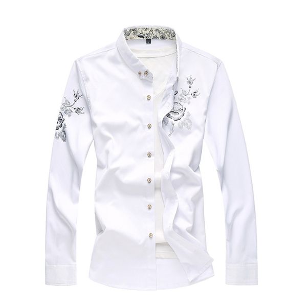 spring autumn floral shirts men casual printed long sleeve casual male white shirts 5xl 6xl 7xl 210412, White;black
spring autumn floral shirts men casual printed long sleeve casual male white shirts 5xl 6xl 7xl 210412, White;black
