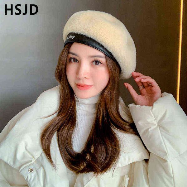 autumn winter women berets french classic solid color plush mink cashmere beret hat winter warm knitting hats female walking cap j220722, Blue;gray
autumn winter women berets french classic solid color plush mink cashmere beret hat winter warm knitting hats female walking cap j220722, Blue;gray