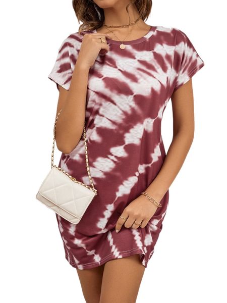 tie dye tee dress s7lb#, Black;gray
tie dye tee dress s7lb#, Black;gray