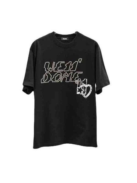 men's t-shirts spring and summer we11 love silver bead round neck pullover short sleeve for men women, White;black
men's t-shirts spring and summer we11 love silver bead round neck pullover short sleeve for men women, White;black