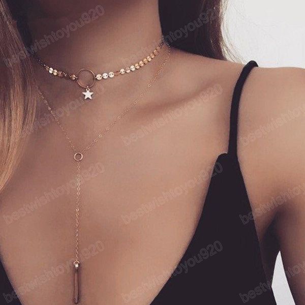 fashion alloy women's necklaces & pendants choker necklace gold color crystal pendant necklace for women gift, Silver
fashion alloy women's necklaces & pendants choker necklace gold color crystal pendant necklace for women gift, Silver