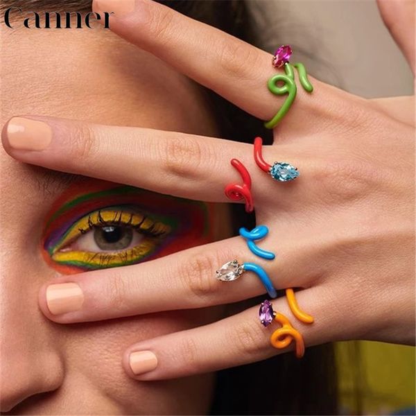 canner simple colorful resin crystal snake animal adjustable rings irregular geometric twisted ring for women party accessories 220716, Slivery;golden
canner simple colorful resin crystal snake animal adjustable rings irregular geometric twisted ring for women party accessories 220716, Slivery;golden