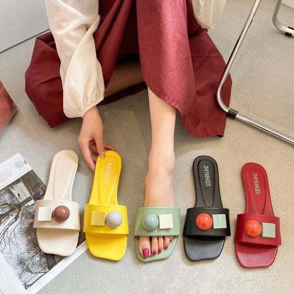 fashion female slippers flat non - slip summer fairy wind lovely comfortable deodorant personality leisure beach sandals a variety of colors, Black 
fashion female slippers flat non - slip summer fairy wind lovely comfortable deodorant personality leisure beach sandals a variety of colors, Black