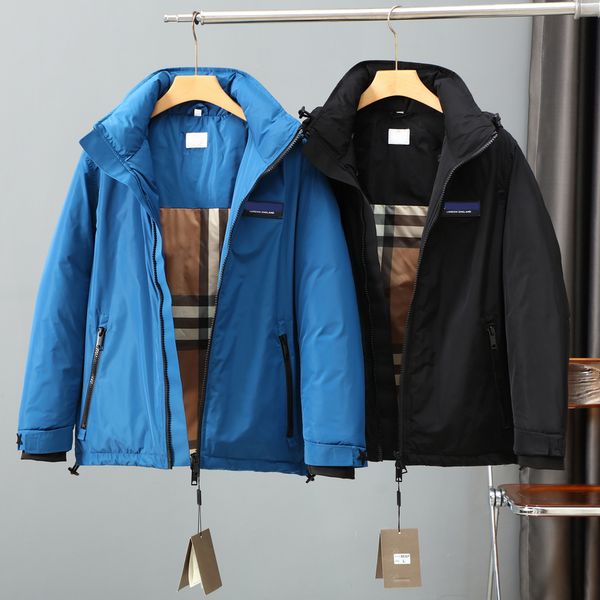 22ss british classic retro men's down jackets autumn winter woven hooded business colpus letters jacket parker for man with b silicone, Black
22ss british classic retro men's down jackets autumn winter woven hooded business colpus letters jacket parker for man with b silicone, Black