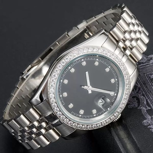 luxury 31mm 36mm lovers watches diamond mens women gold face automatic movement sweep wristwatches designer ladies watch loveres watches, Slivery;golden
luxury 31mm 36mm lovers watches diamond mens women gold face automatic movement sweep wristwatches designer ladies watch loveres watches, Slivery;golden