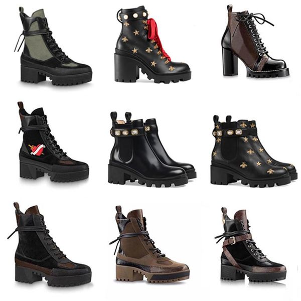 luxury designer shoes women boots laureate platform martin desert boot flamingos love arrow 100% real leather medal coarse non-sli2832, Black
luxury designer shoes women boots laureate platform martin desert boot flamingos love arrow 100% real leather medal coarse non-sli2832, Black