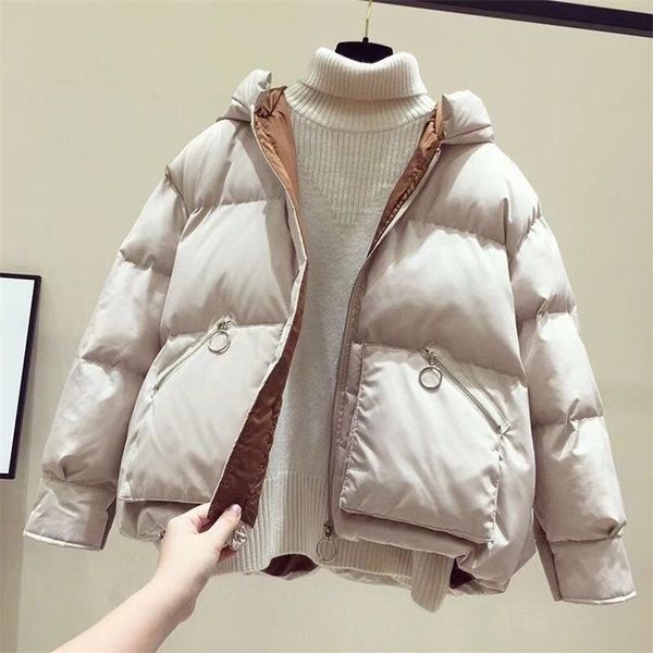 winter jacket women hooded black short parkas mujer casual cotton overcoat femme loose thick warm jackets womens 201125
winter jacket women hooded black short parkas mujer casual cotton overcoat femme loose thick warm jackets womens 201125