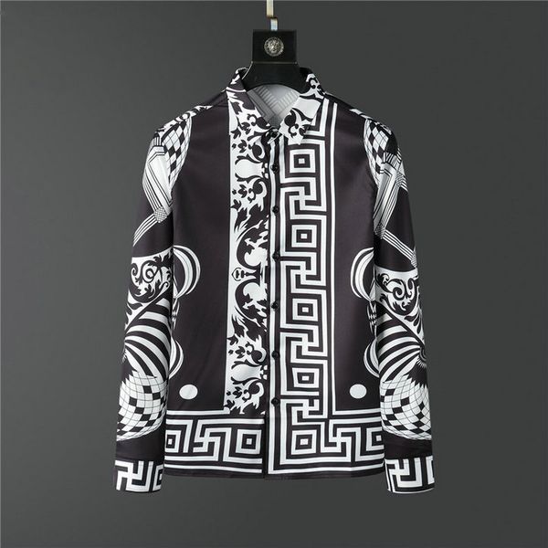 22 medus designers shirts mens dresses fashion t shirts long sleeve geometric chain creative printing fit t-shirts luxurys clothes vercace, White;black
22 medus designers shirts mens dresses fashion t shirts long sleeve geometric chain creative printing fit t-shirts luxurys clothes vercace, White;black