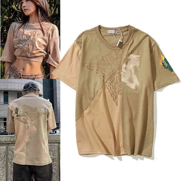 cactus print short sleeve american t-shirt, White;black
cactus print short sleeve american t-shirt, White;black