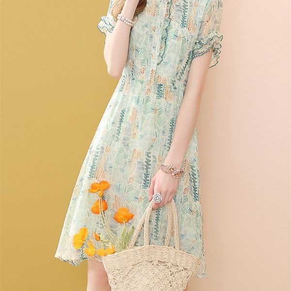 evnisi green chiffon print dress summer floral dress bohemian ruffle a-line dresses beach side vestidos 220516, Black;gray
evnisi green chiffon print dress summer floral dress bohemian ruffle a-line dresses beach side vestidos 220516, Black;gray