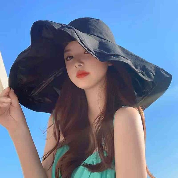 hats japanese black glue sunscreen women's summer super large eaves anti ultraviolet sunshade foldable fisherman's, Blue;gray
hats japanese black glue sunscreen women's summer super large eaves anti ultraviolet sunshade foldable fisherman's, Blue;gray