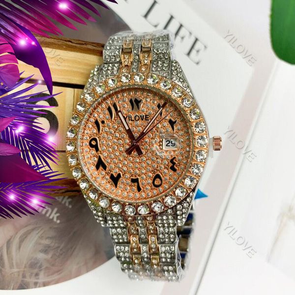 fashion men's watch full diamonds stainless steel waterproof imported quartz movement clock luxury trend sports style sapphire glass wr, Slivery;brown
fashion men's watch full diamonds stainless steel waterproof imported quartz movement clock luxury trend sports style sapphire glass wr, Slivery;brown