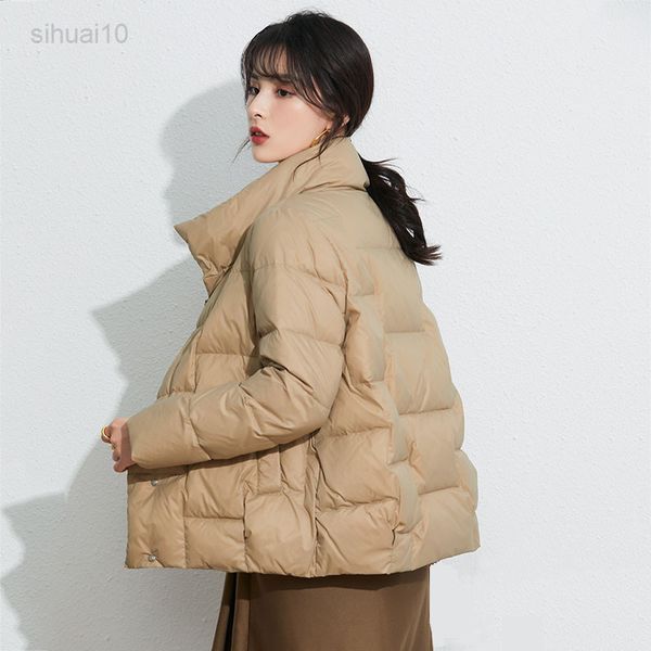 qingwen oversize winter jacket women solid color short loose casual lightweight down jacket women 2021 snow warm outfit parka l220725, Black
qingwen oversize winter jacket women solid color short loose casual lightweight down jacket women 2021 snow warm outfit parka l220725, Black