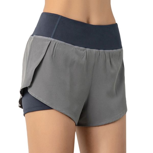women gym double shorts side pocket running shorts breathable quick dry yoga women shorts workout fitness sportwear, Gray
women gym double shorts side pocket running shorts breathable quick dry yoga women shorts workout fitness sportwear, Gray