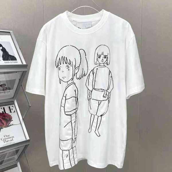 women's t-shirt summer little girl embroidered t-shirt for men and women, White
women's t-shirt summer little girl embroidered t-shirt for men and women, White