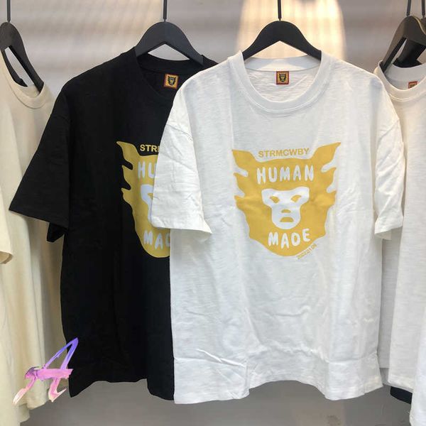 2022ss human made t-shirt men's women's spring summer cartoon printed short-sleeved tee, White;black
2022ss human made t-shirt men's women's spring summer cartoon printed short-sleeved tee, White;black