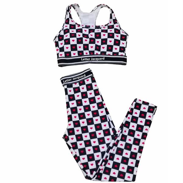 highly elastic sports outfit gym fitness yoga leggings breathable sleeveless sport bra designer plaid workout wear251d, White;red
highly elastic sports outfit gym fitness yoga leggings breathable sleeveless sport bra designer plaid workout wear251d, White;red