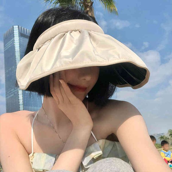 hats black rubber shell women's summer beach hair hoop sunscreen folding anti ultraviolet sun empty tide, Blue;gray
hats black rubber shell women's summer beach hair hoop sunscreen folding anti ultraviolet sun empty tide, Blue;gray