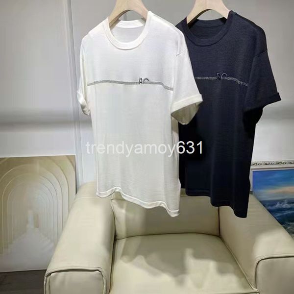 women's t-shirt spring and summer leisure trend straight tube round neck pullover short sleeve bead chain letter knitted t-shirt, White
women's t-shirt spring and summer leisure trend straight tube round neck pullover short sleeve bead chain letter knitted t-shirt, White