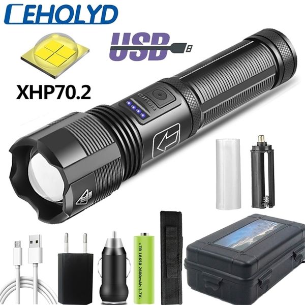 500000lm led flashlight xhp702 xhp502 tactical hunting torch usb rechargeable zoomable lantern 18650 aaa battery 220812
500000lm led flashlight xhp702 xhp502 tactical hunting torch usb rechargeable zoomable lantern 18650 aaa battery 220812