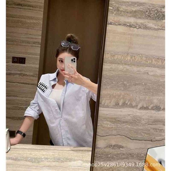 women's blouses & shirts chaopai early spring towel embroidered letter decoration 100 with loose stripe lapel single breasted long slee, White
women's blouses & shirts chaopai early spring towel embroidered letter decoration 100 with loose stripe lapel single breasted long slee, White