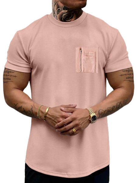 men patched pocket tee q8zw#, White;black 
men patched pocket tee q8zw#, White;black