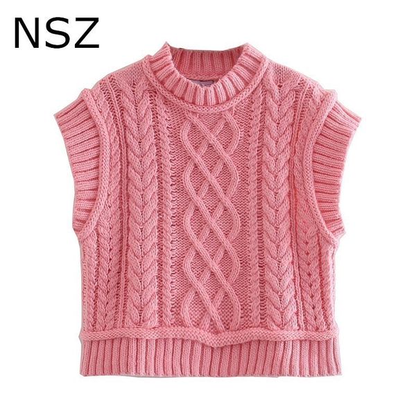 nsz women twist knit jumper vest cropped sweater sleeveless knitted jacket coat tank waistcoat 201031, Black;white
nsz women twist knit jumper vest cropped sweater sleeveless knitted jacket coat tank waistcoat 201031, Black;white