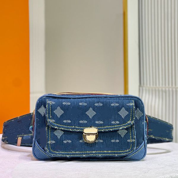 zippered waist bag old denim canvas with yellow leather classic letter print gold hardware metal lock shoulder bag luxury designer ladies fa
zippered waist bag old denim canvas with yellow leather classic letter print gold hardware metal lock shoulder bag luxury designer ladies fa