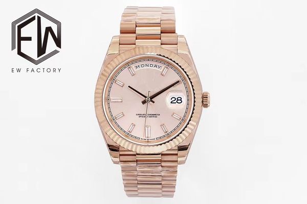 men's watch ew factory produces 2836 mechanical movement 40mm sapphire glass mirror 904l fine steel folding buckle, Slivery;brown
men's watch ew factory produces 2836 mechanical movement 40mm sapphire glass mirror 904l fine steel folding buckle, Slivery;brown
