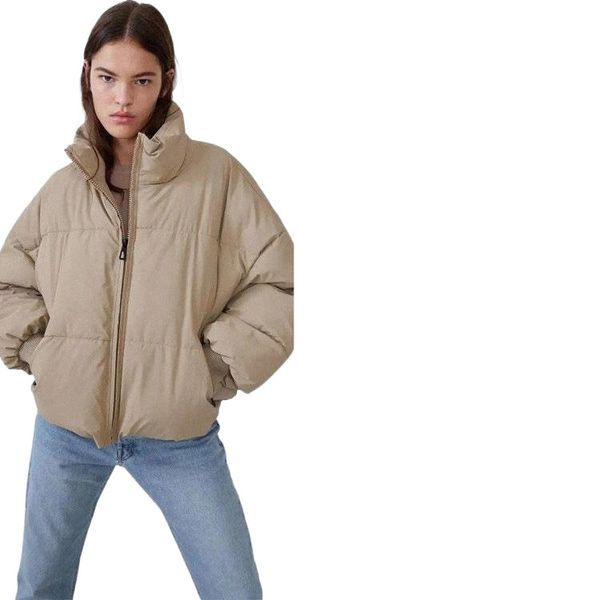 women's down & parkas korean leisure thick jacket women men solid color zip up long sleeve stand collar oversized casual streetwear spo, Black
women's down & parkas korean leisure thick jacket women men solid color zip up long sleeve stand collar oversized casual streetwear spo, Black