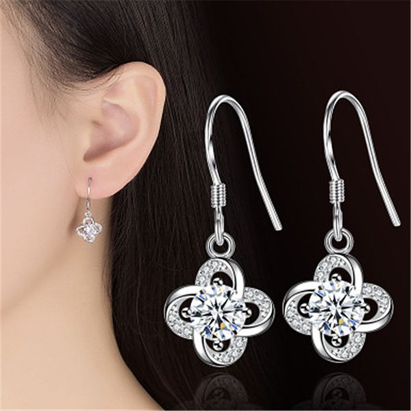 cz stone earring four leaf clover lucky flower ear clip fashion ear jewelry silver earrings, Golden;silver
cz stone earring four leaf clover lucky flower ear clip fashion ear jewelry silver earrings, Golden;silver