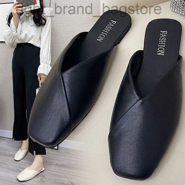 women mules 2021 summer elegant square closed toe flat slippers female shoes casual leather black white slides plus size 35 43 w220808
women mules 2021 summer elegant square closed toe flat slippers female shoes casual leather black white slides plus size 35 43 w220808