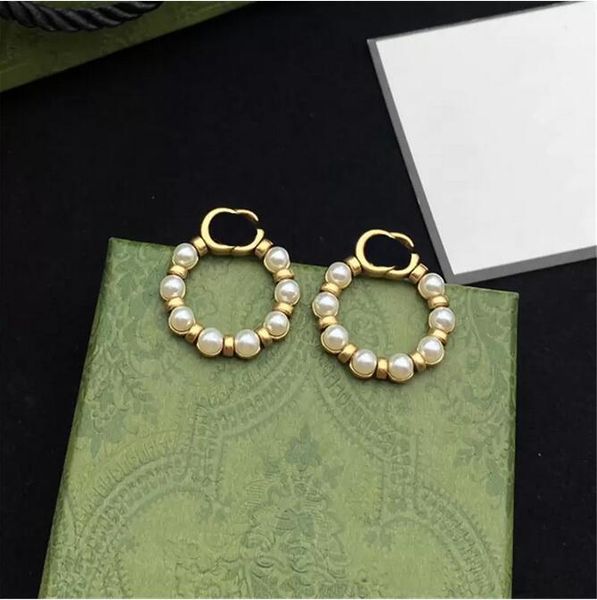 fashion designer pearl circle earring stud classic double letter earrings for women lady party wedding lovers gift engagement jewelry gift w, Golden;silver
fashion designer pearl circle earring stud classic double letter earrings for women lady party wedding lovers gift engagement jewelry gift w, Golden;silver