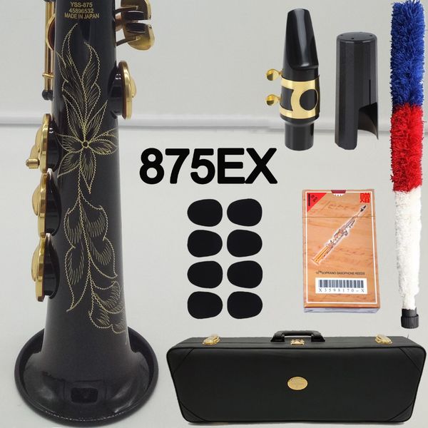 new mfc saxophone soprano 875ex professional soprano sax custom ex gold lacquer single piece straight mouthpiece reeds neck
new mfc saxophone soprano 875ex professional soprano sax custom ex gold lacquer single piece straight mouthpiece reeds neck